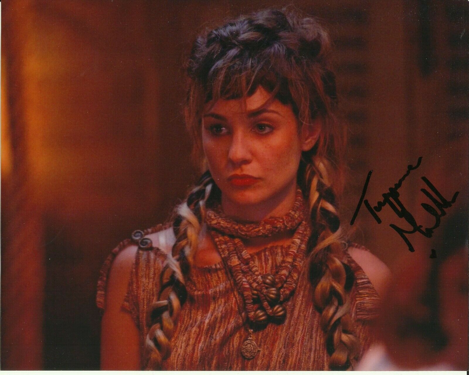 TUPPENCE MIDDLETON SIGNED SEXY SINBAD Photo Poster painting UACC REG 242 (1)