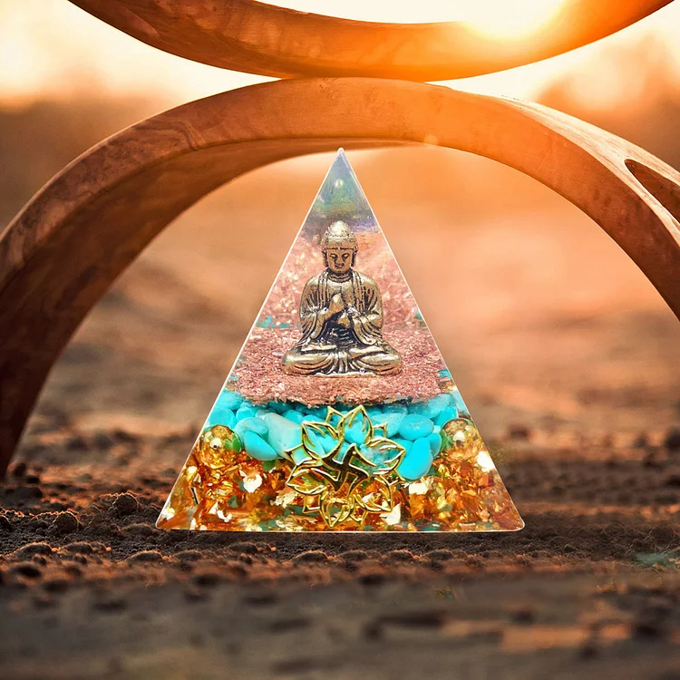 Natural Crystal Pyramid Healing Stone Chakra Reiki Home Office Decor (I)