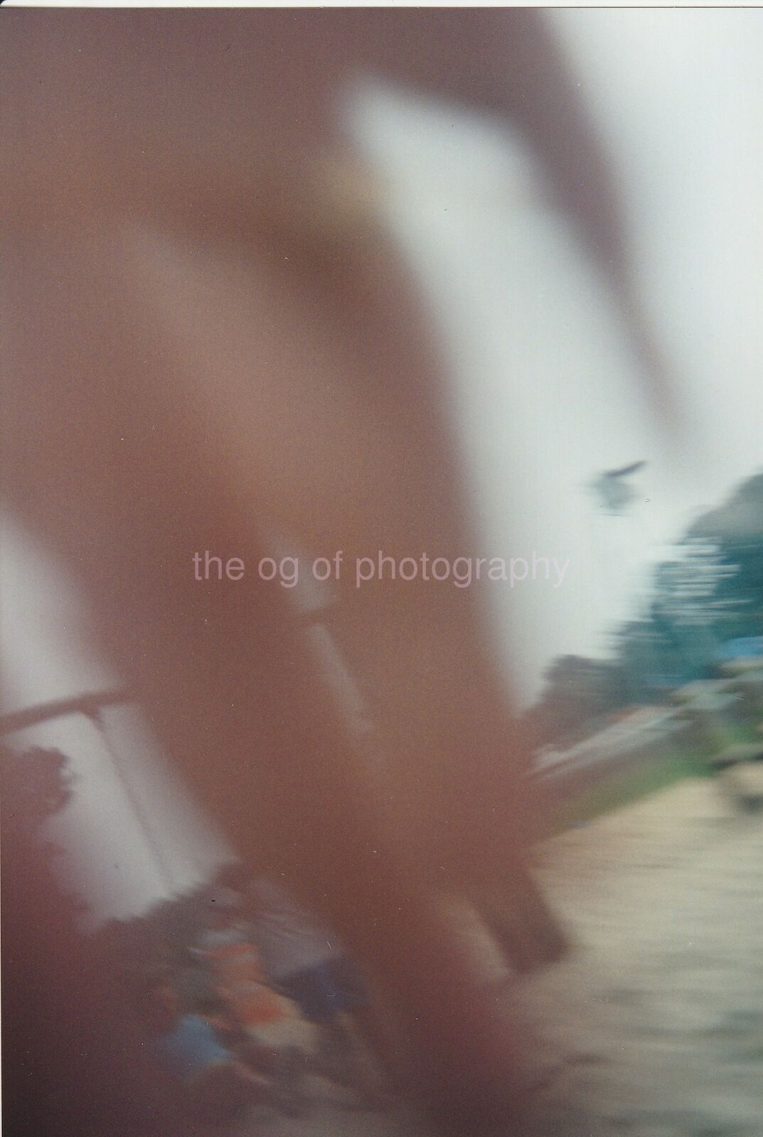 Blurry Figure FOUND Photo Poster painting ColorOriginal Snapshot VINTAGE 94 5 YY