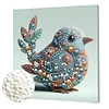 uk.everydayedeals DIY Pearl Painting With Frame - Handmade Self-Adhesive Pearls - Bird(30*30cm)