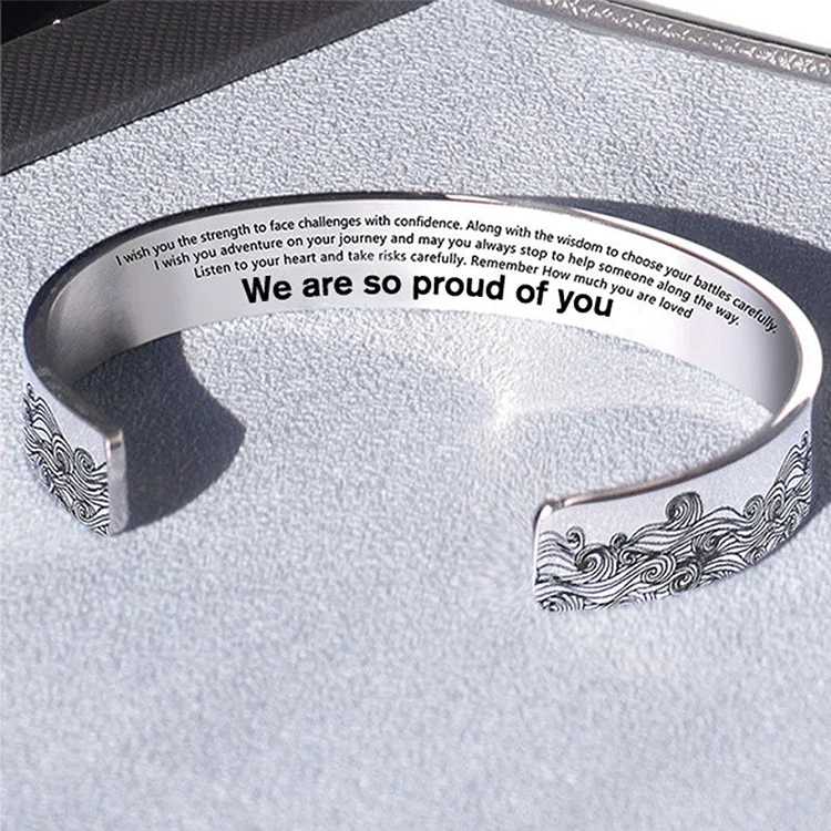 For Daughter - We Are So Proud Of You Wave Bracelet