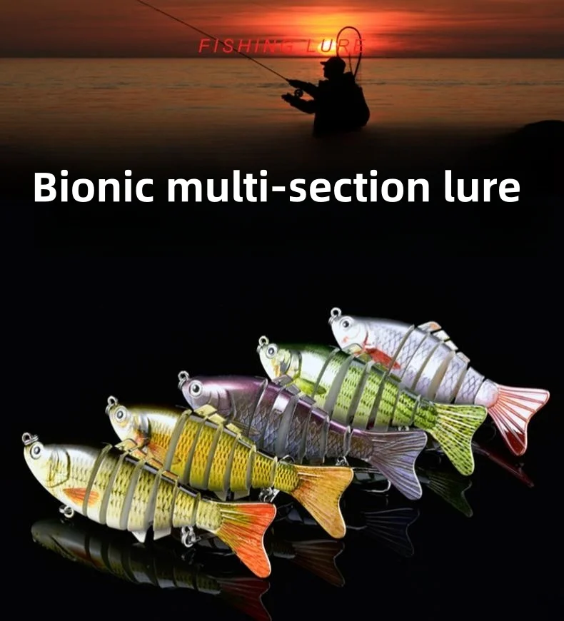 Multi-section fishing bait simulated bionic freshwater lure