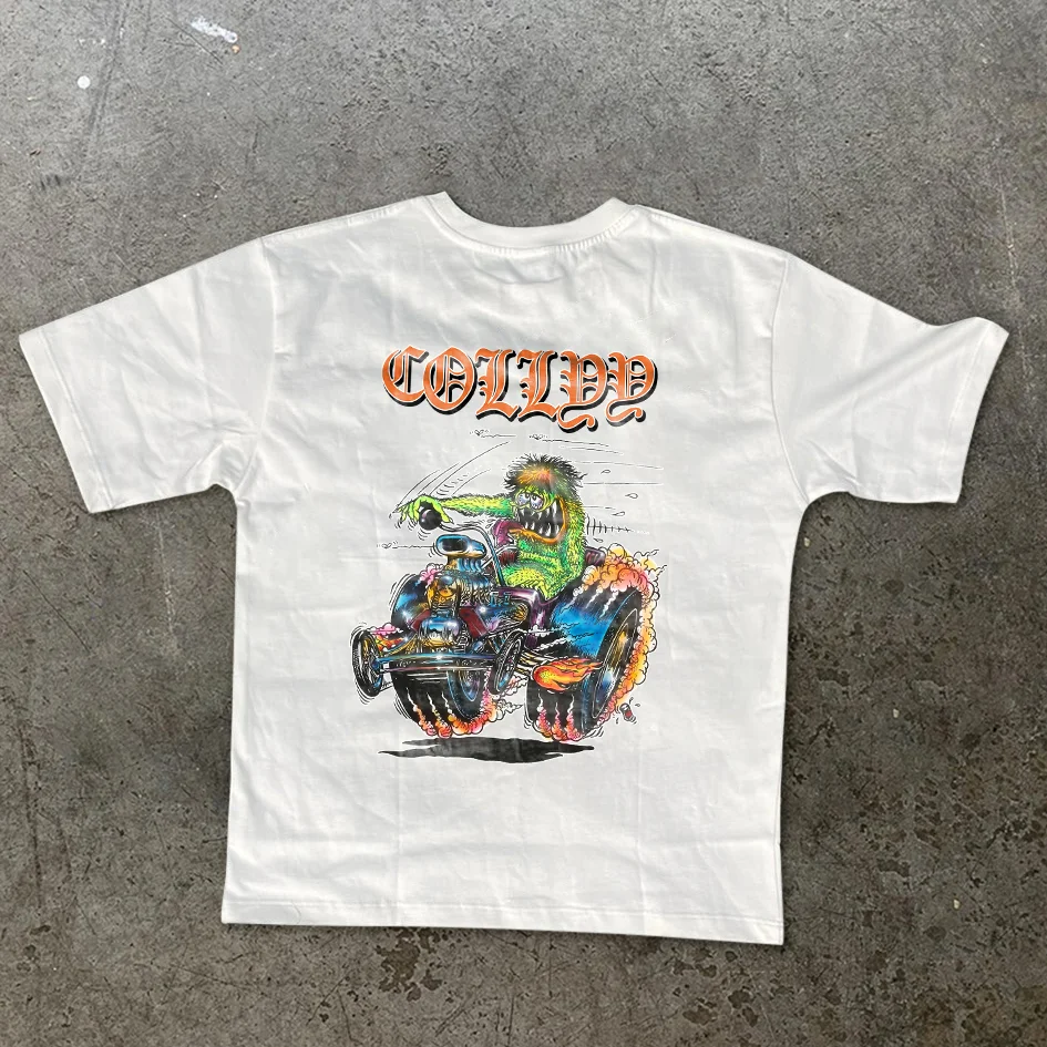 Truck Graphic Retro Street Short Sleeve T-Shirt