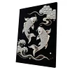 Peinture DIY en perles koi pour d&eacute;coration int&eacute;rieure peinture d&rsquo;art perl&eacute; 30x40cm avec cadre