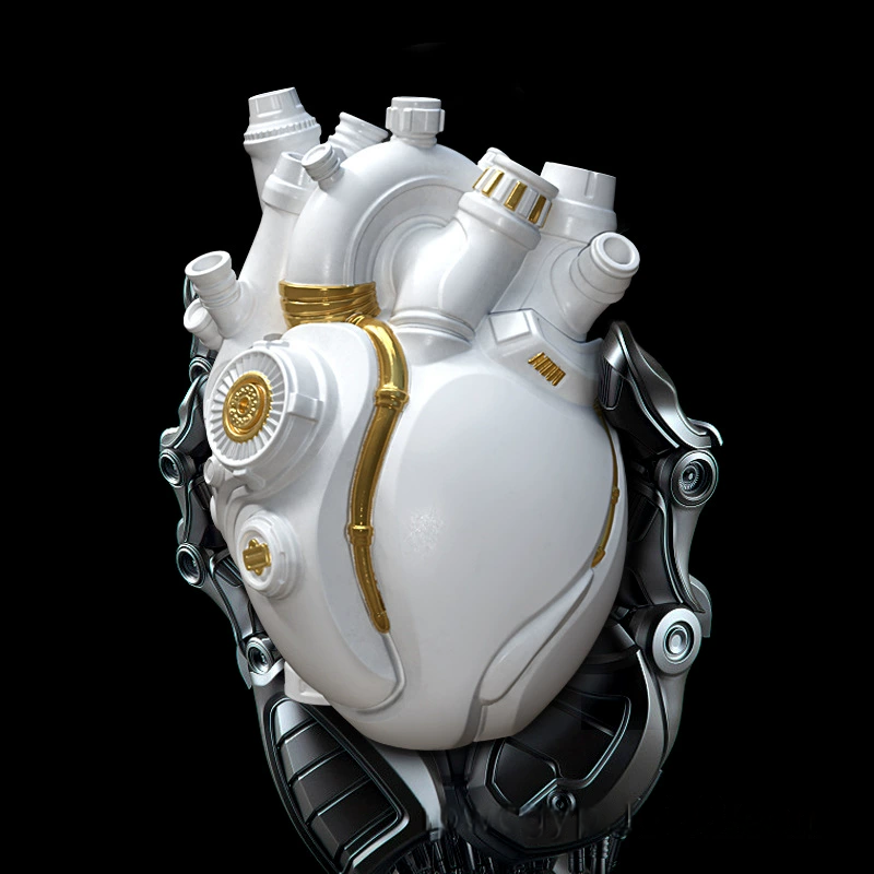 Cyberpunk Heart Vase Tabletop Arrangement
