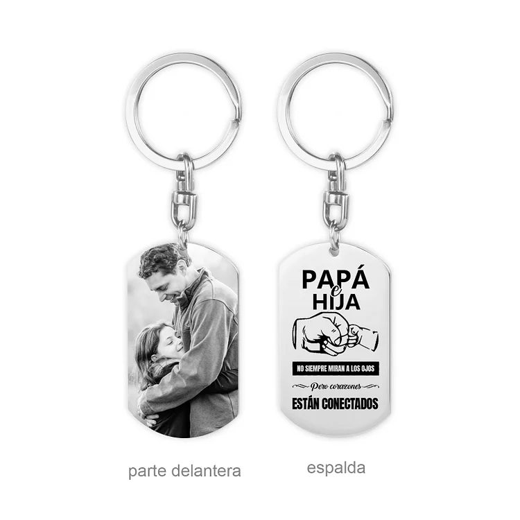 A MI PAPÁ-Llavero personalizado con 1 foto 