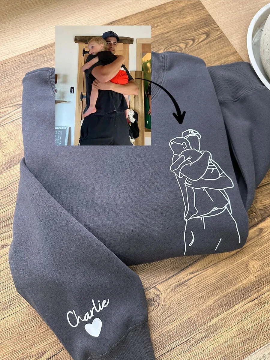 Custom Photo Outline Printed Sweatshirt/Hoodie