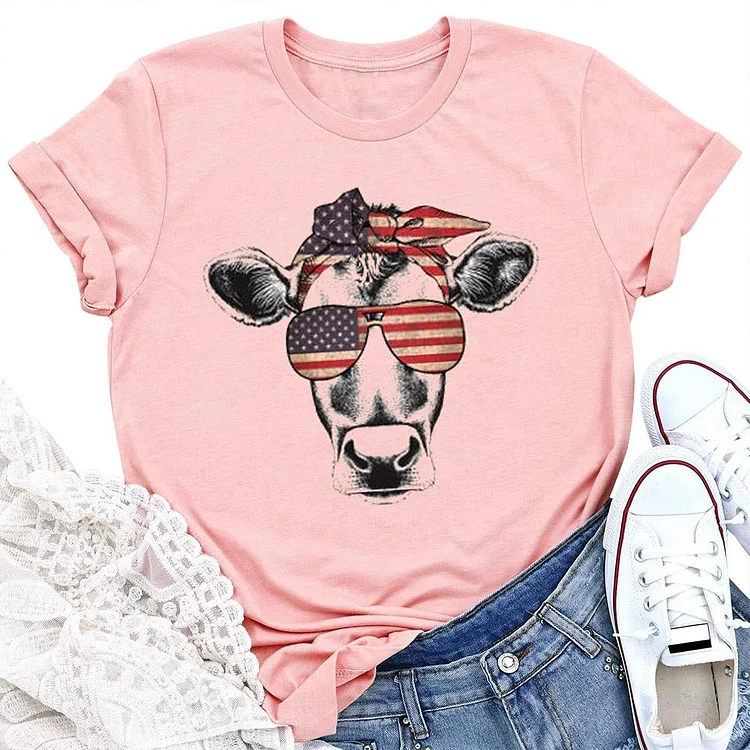 Independence Day Animal Head T-shirt-Annaletters