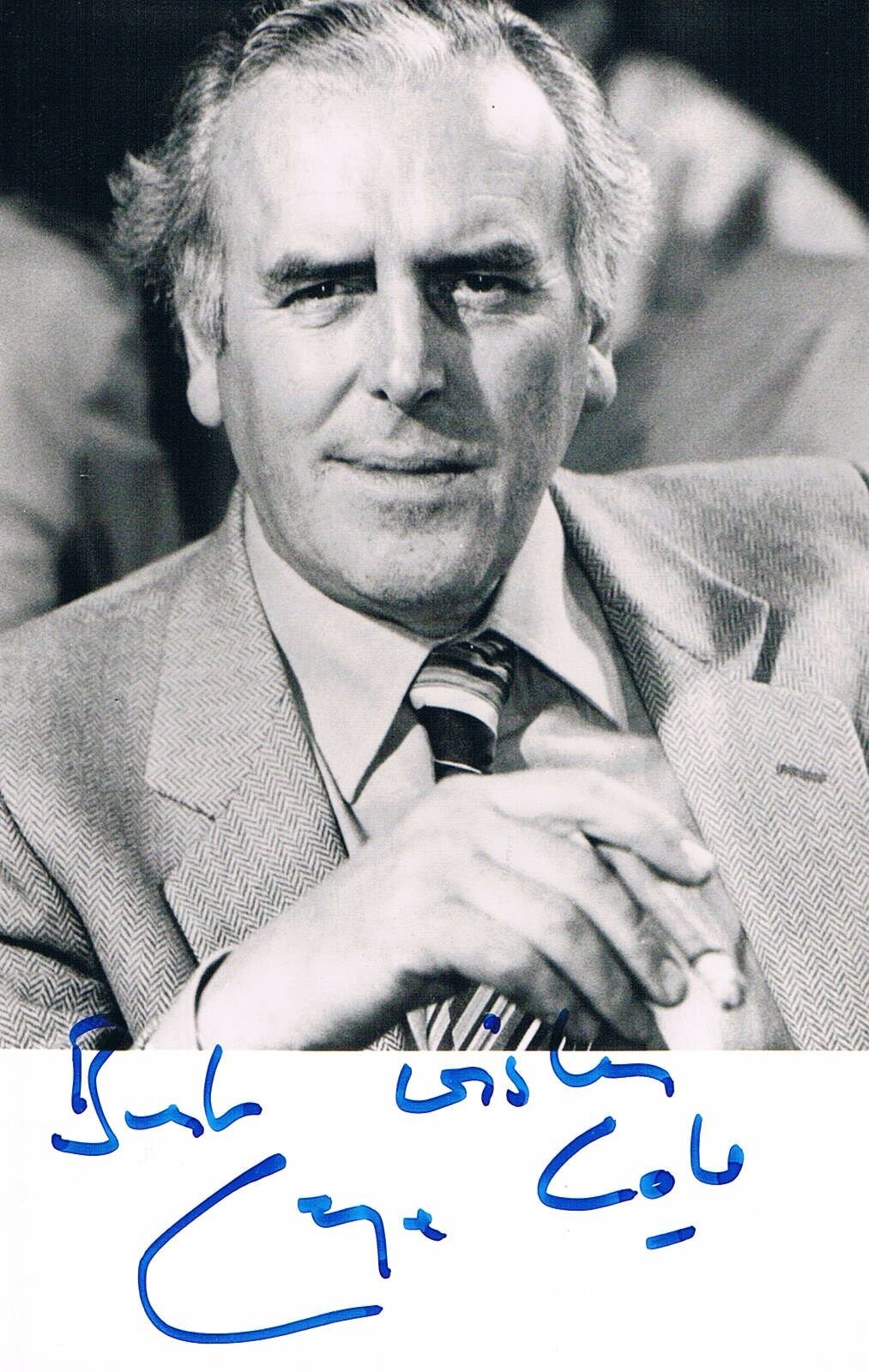 George Cole 1925-2015 genuine autograph signed Photo Poster painting 3.5x5.5