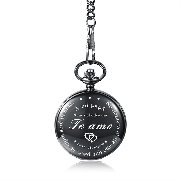 A mi papá de hija-reloj de bolsillo con frase para papá