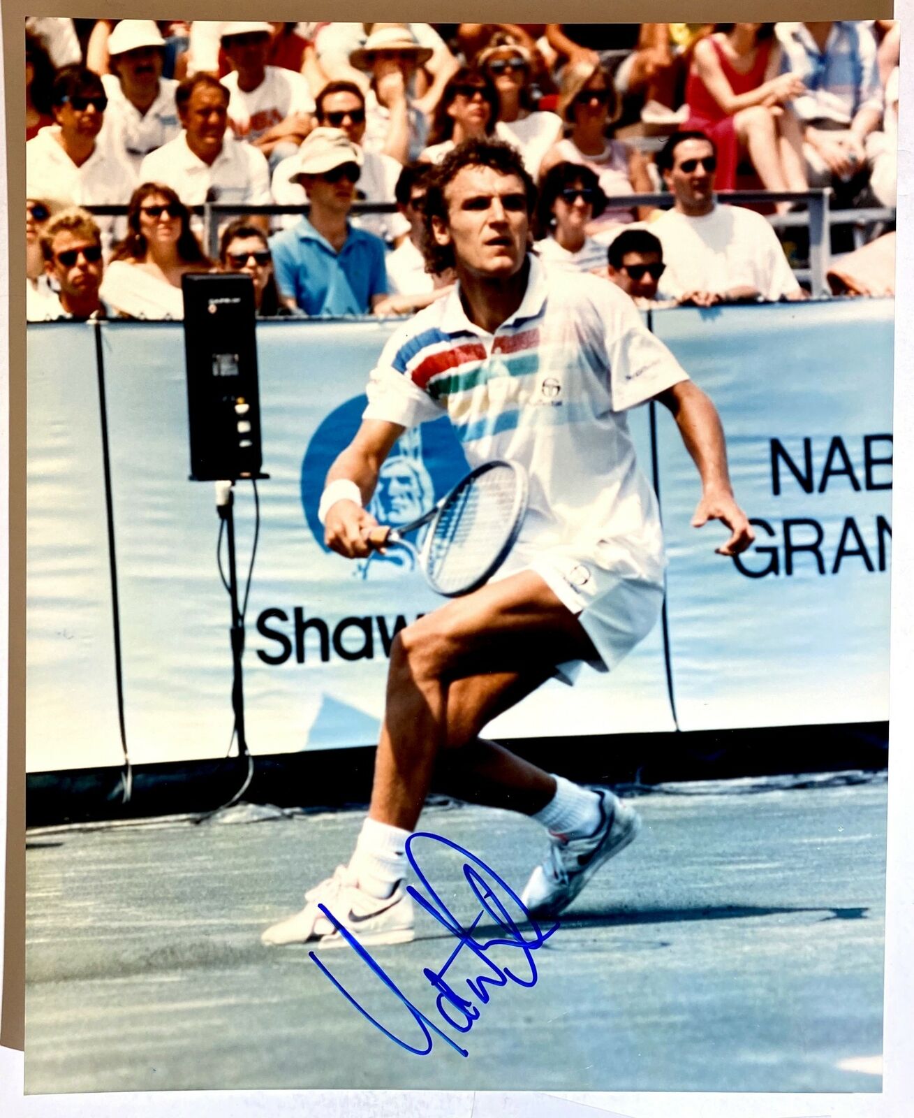 Mats Wilander Signed 8x10 Photo Poster painting Tennis Autograph Auto