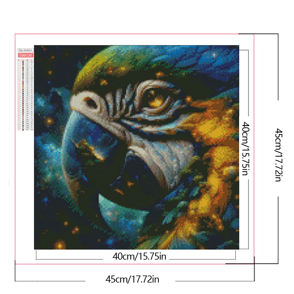Diamond Painting - Full Square Drill - Parrot(Canvas|45*45cm)
