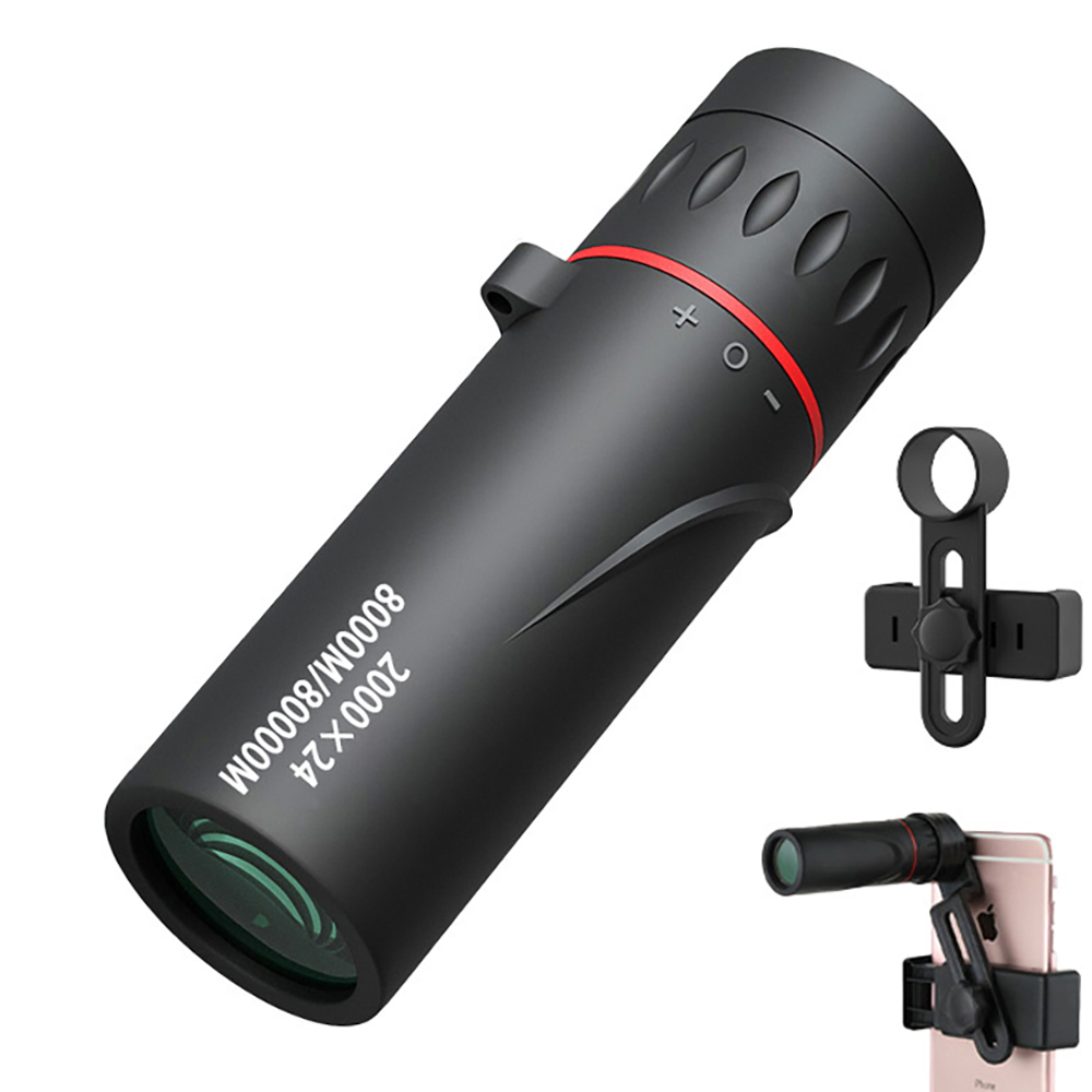 Likron Watches Compact High-Definition Portable Monocular Telescope with Smartphone Adapter - Ideal for Bird Watching