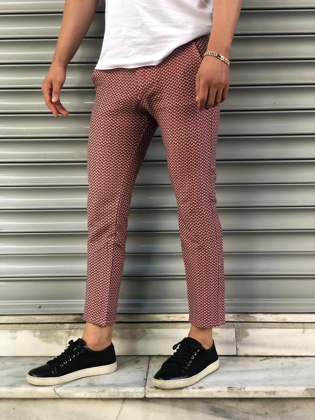 Men's Solid Color Casual Slim Fit Skinny Long Pants