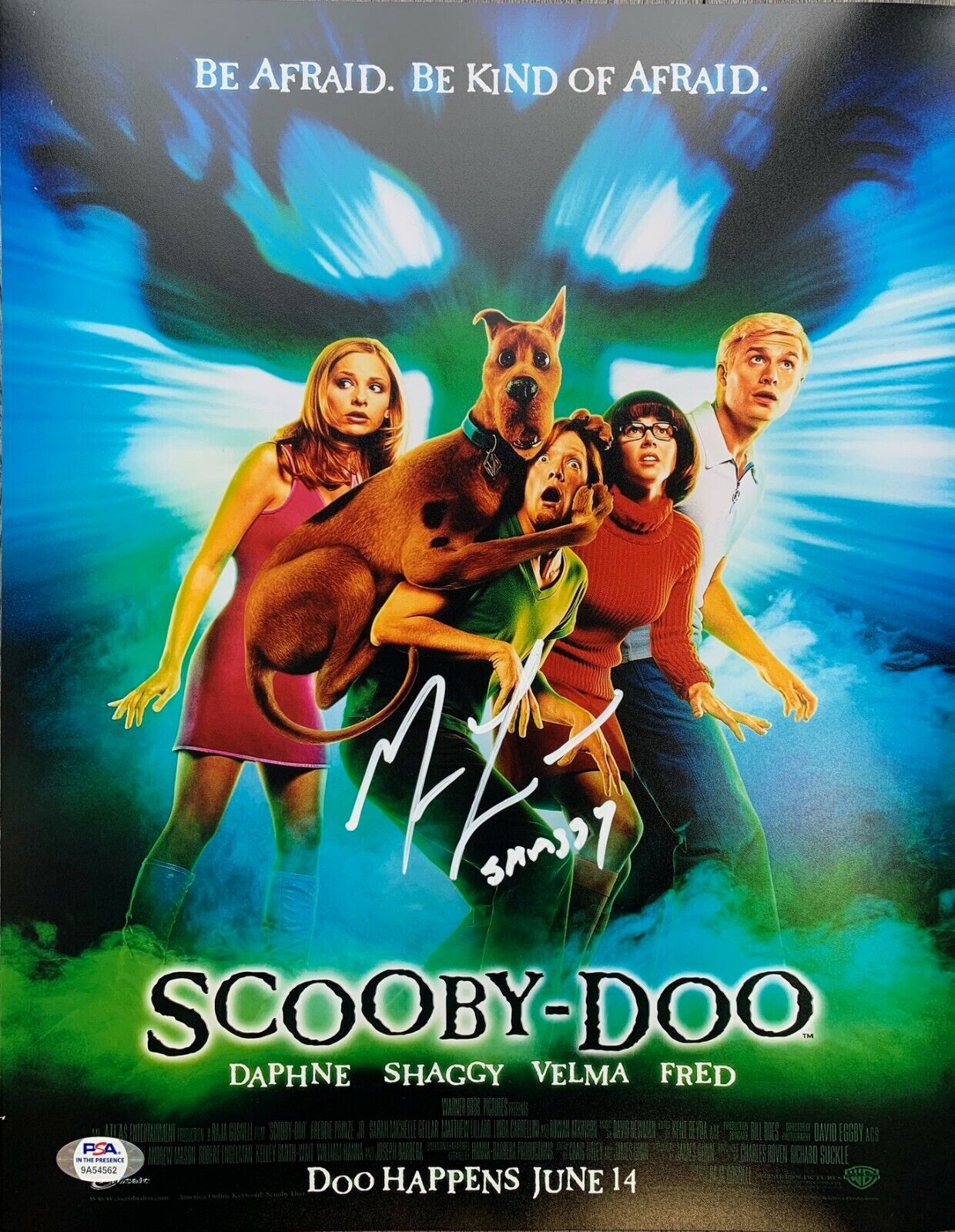 Matthew Lillard autograph signed inscribed 11x14 Photo Poster painting Scooby-Doo PSA COA Shaggy