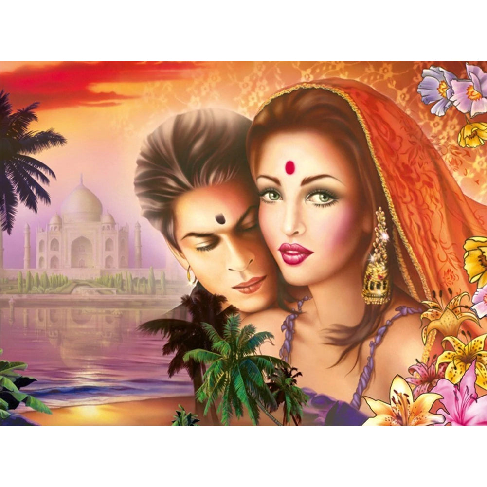 Lover 40*30CM(Canvas) Full Round Drill Diamond Painting