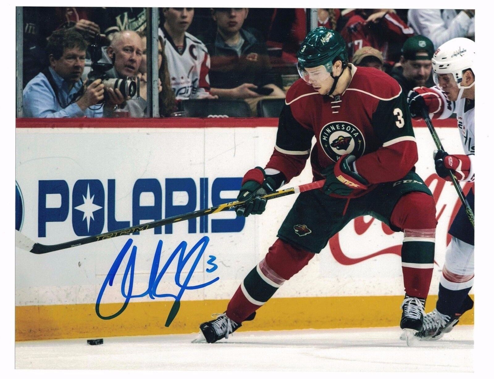 Charlie Coyle Minnesota Wild Bruins Signed 8 x 10