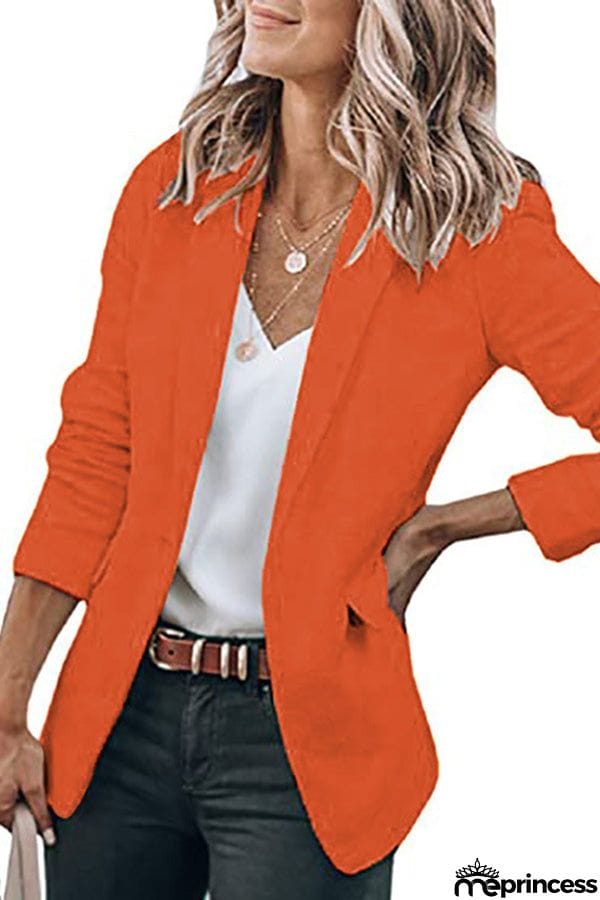 Casual Turndown Collar Coat
