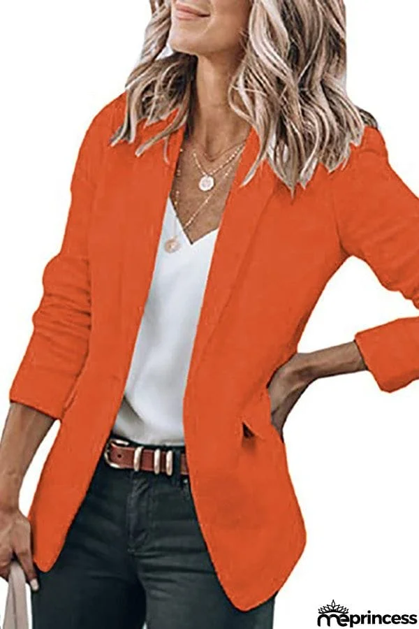 Casual Turndown Collar Coat