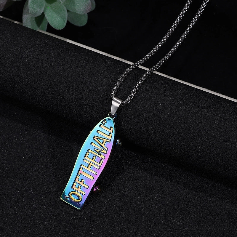 Hip-Hop Vintage Style Animal Letter Alloy Titanium Steel Plating Men’s Pendant Necklace Men Pendant Necklaces