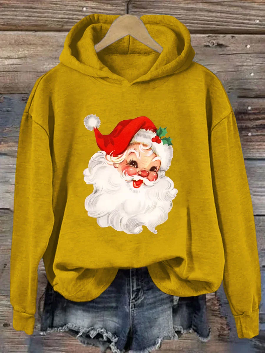 Retro Christmas Santa Hoodie
