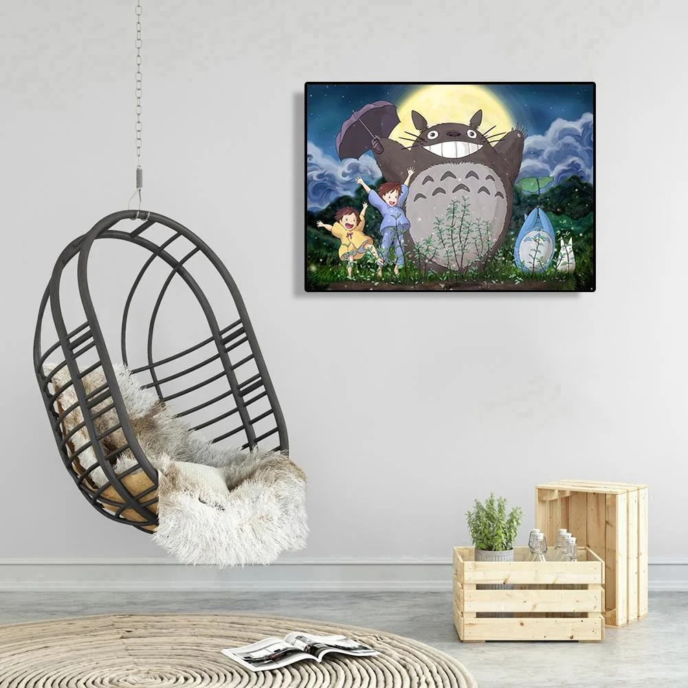 Diamond Painting - Full Round Drill - Anime Totoro(40*30cm)