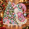 DIY Acrylic Special Shape Xmas Tree Diamond Painting Tabletop Ornament Decor Kit