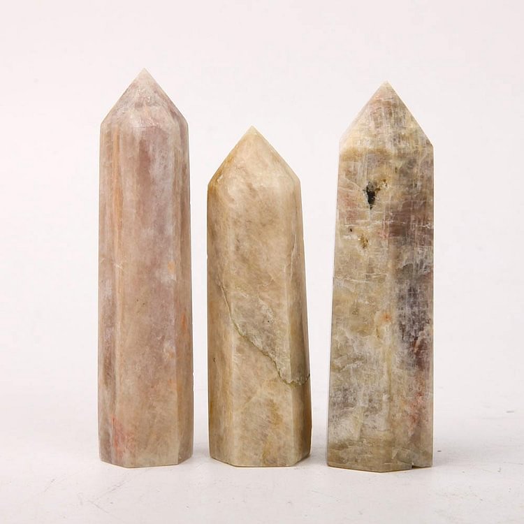 Set of 3 Black Moonstone Towers Points Bulk Crystal wholesale suppliers