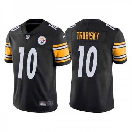 Men's Pittsburgh Steelers #10 Mitchell Trubisky Black Vapor Untouchable Limited Stitched Jersey UTD5