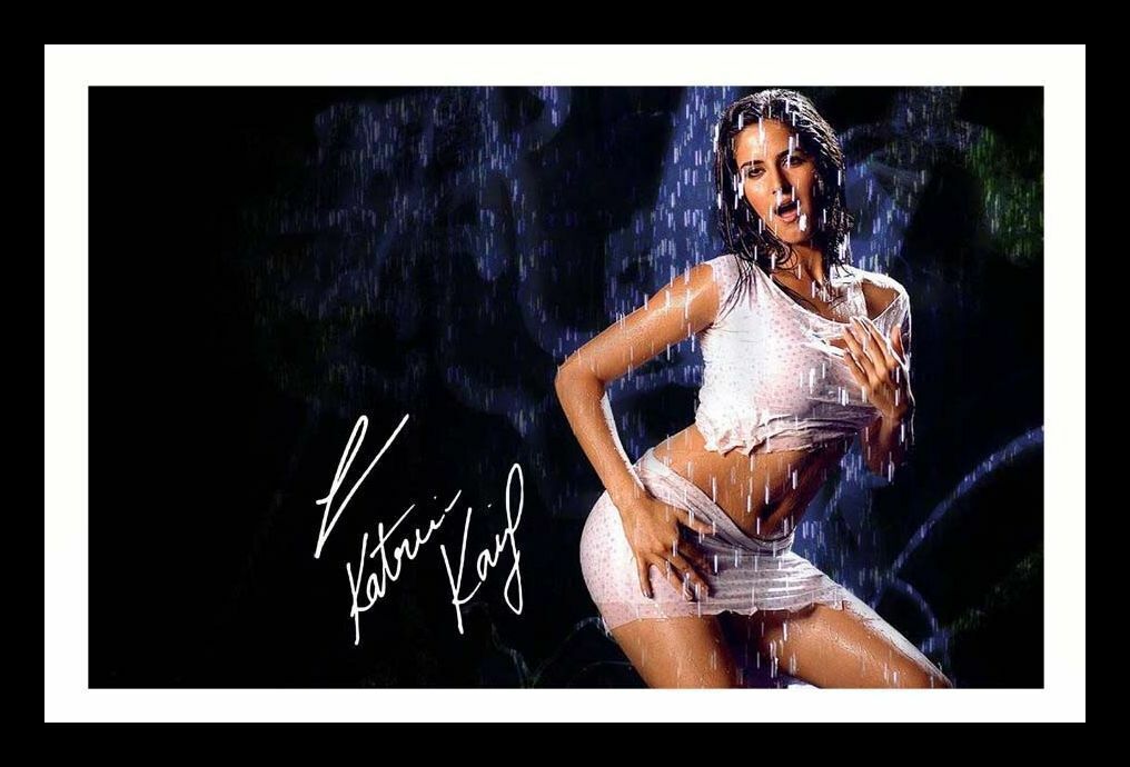 Katrina Kaif Autograph Signed & Framed Photo Poster painting