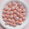 50PCS Colorful Heart Acrylic Beads DIY Bracelet Components