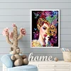 >SALE<Masked Woman 5D DIY Diamond Painting Special-shaped Partial Drill Decor (UP313)