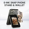 Ink Screen Magnetic Card Holder Holder - With NFC Electronic Ink Display - Wireless Customizable Image Display, Suitable For Apple iPhone Huawei Samsung Mobile Phone NFC Screen Projection Card Holder Holder