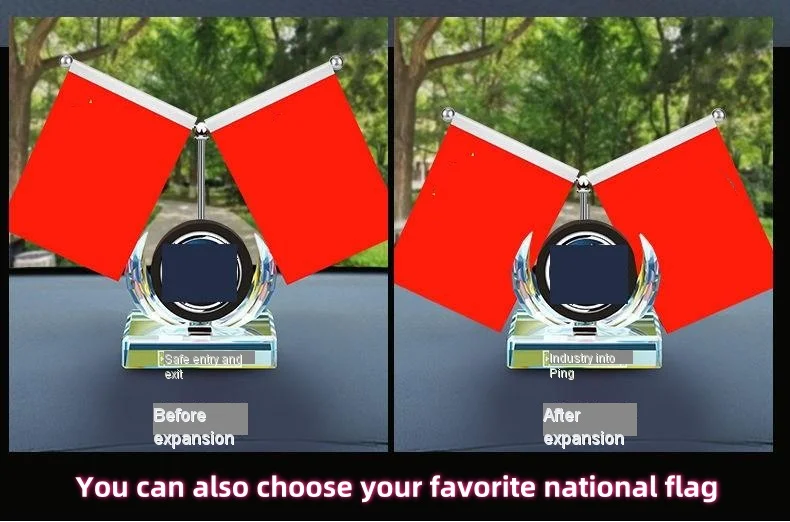 Car perfume ornaments-customized car logo, customized national flag