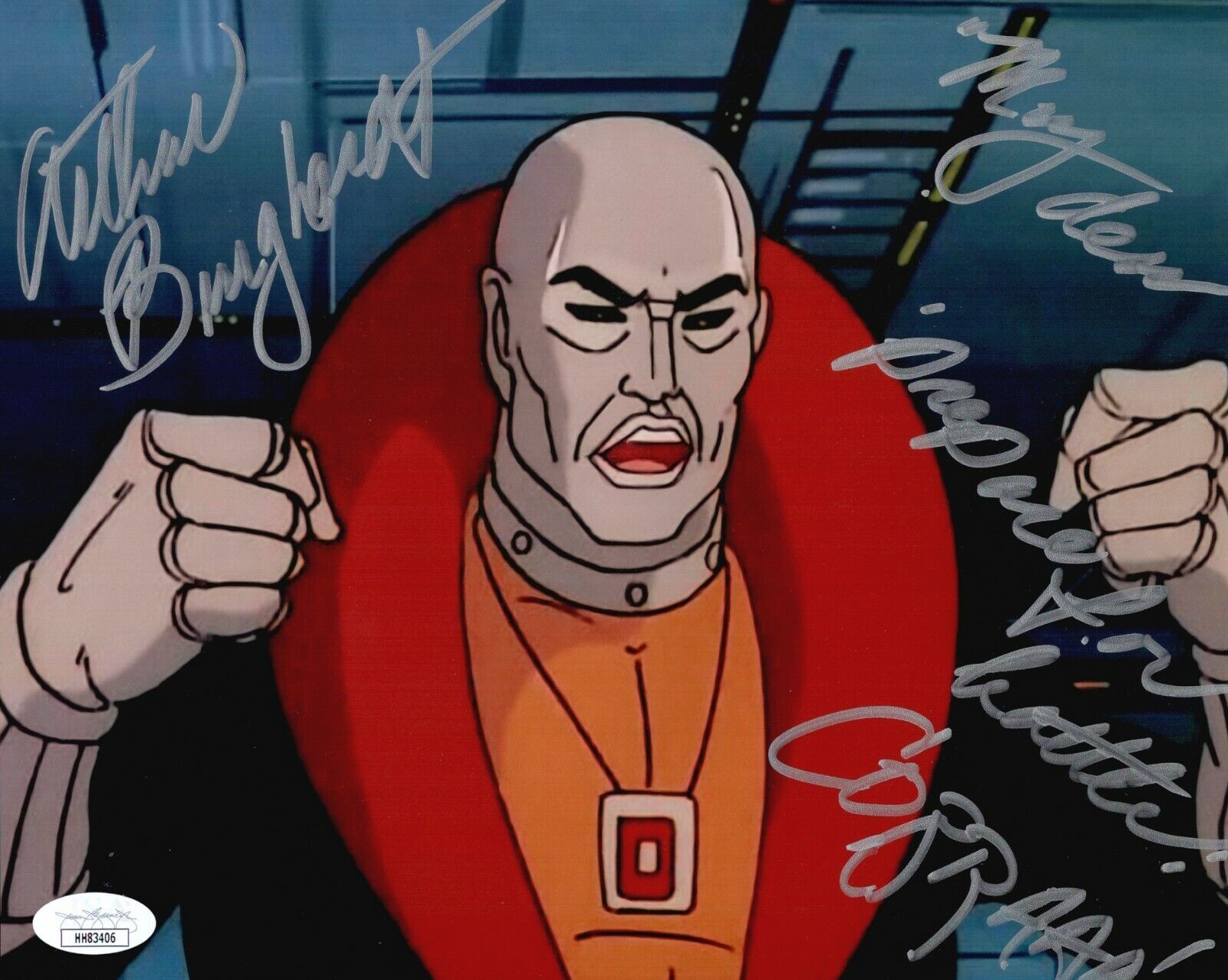 ARTHUR BURGHARDT Signed DESTRO G.I. Joe 8x10 Photo Poster painting Autograph JSA COA Cert