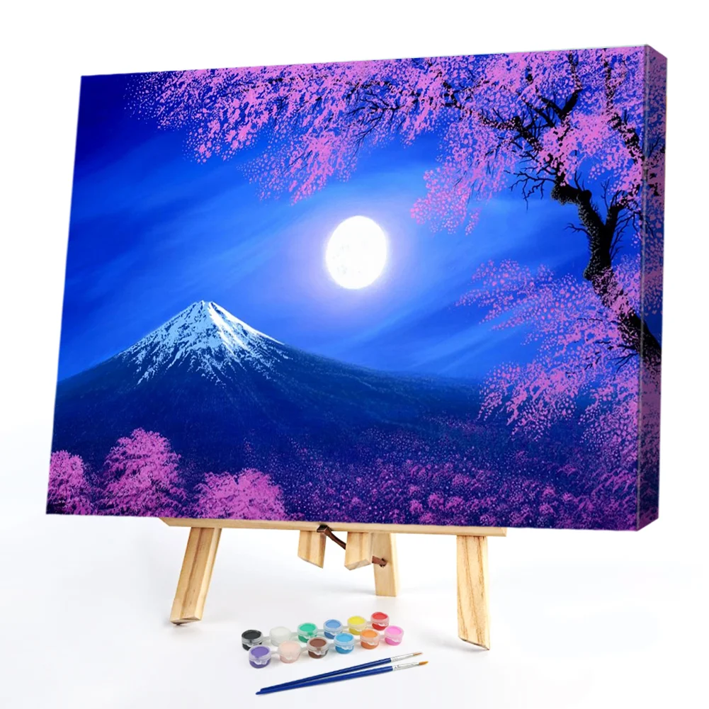 Night Cherry Blossom - Paint By Numbers(50*40CM)