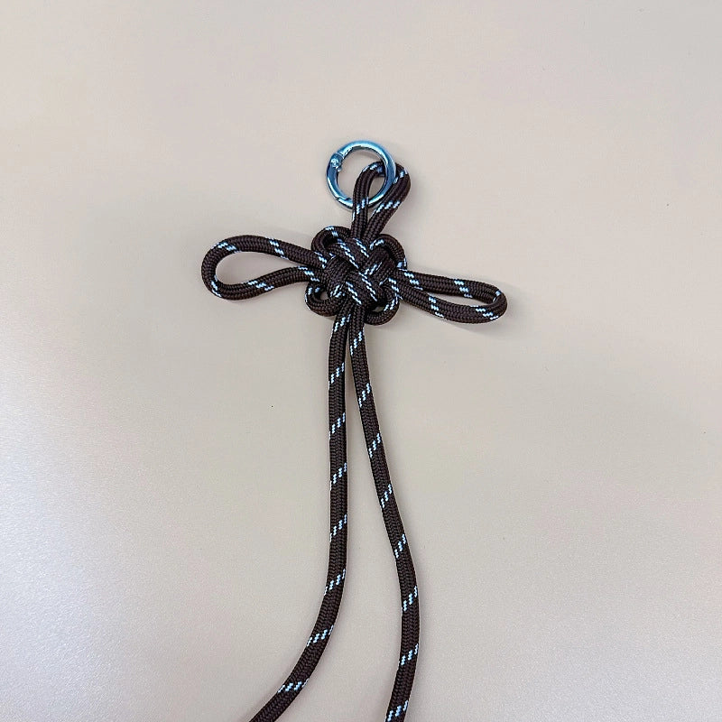 Miu Series Chinese Knot Bag Pendant Lanyard Pendant Hand-Woven Pendant Mobile Phone Lanyard Keychain Ornament Gifts Gift