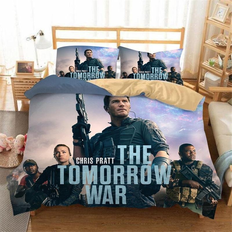 The Tomorrow War Bedding Set Bed Quilt Cover Pillow Case Home Use