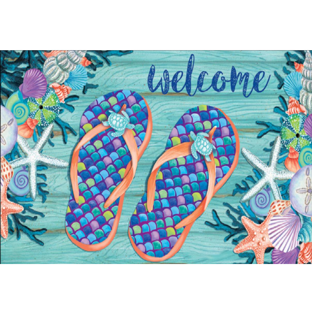 

Independence Day Sandals - Round Drill Diamond Painting - 40*30CM, 501 Original
