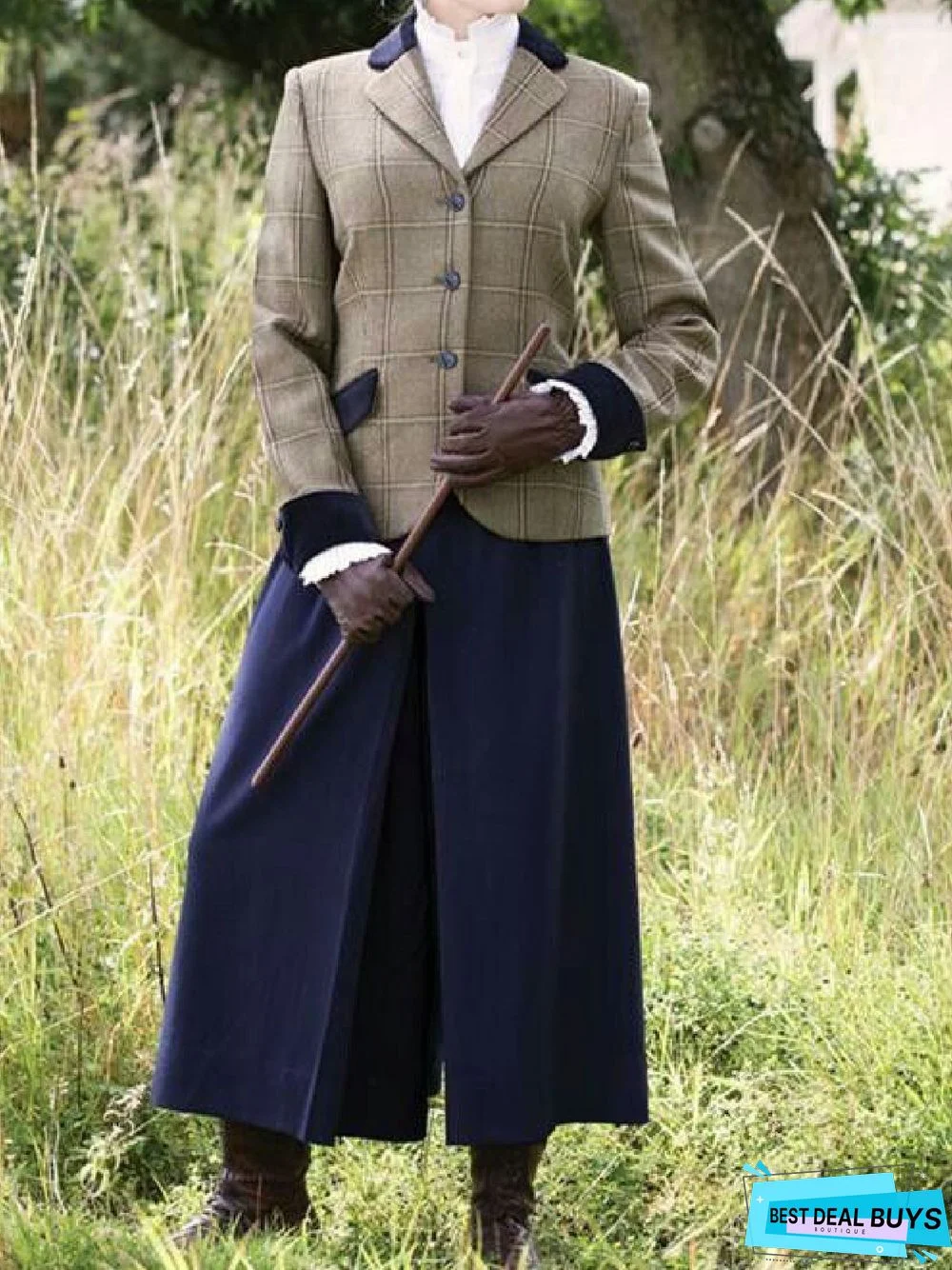 British Style Vintage Wide Leg Pants