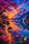Luxury AB Velvet Diamond Painting Kit - Scenery