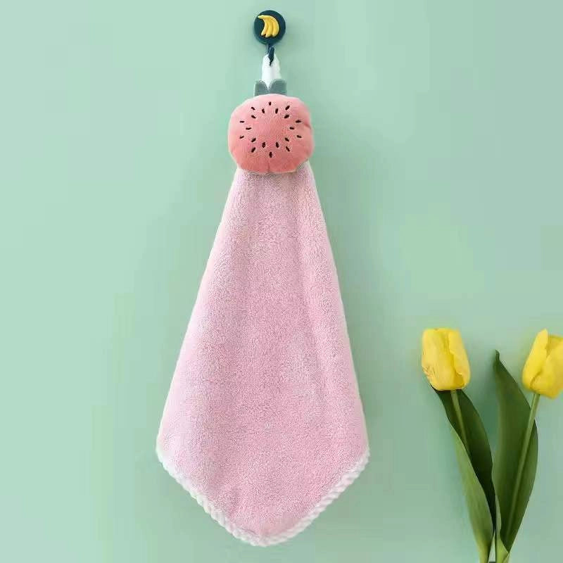 Hand Towel Can Be Hung Cute Hand Towel Thickened Absorbent Quick-drying Lint-free Hand Cloth