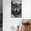 DIY Full Round Drill Diamond Painting 5D ferocious wolf Poster Kit