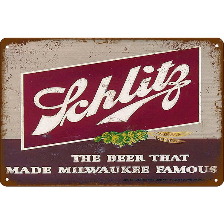 Fch Lite Beer - Vintage Tin Signs/Wooden Signs - 7.9x11.8in & 11.8x15.7in