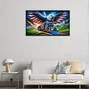 Diamond Painting-DIY Full Round Drill American Eagle(70*40 CM)