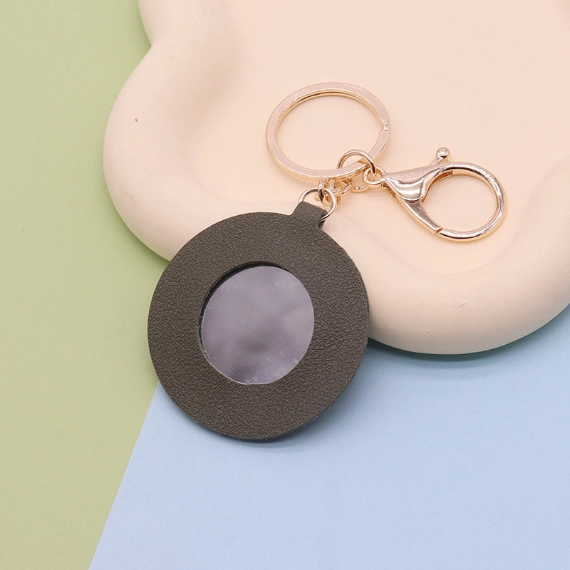 Minimalist Flower Pu Leather Women’s Keychain