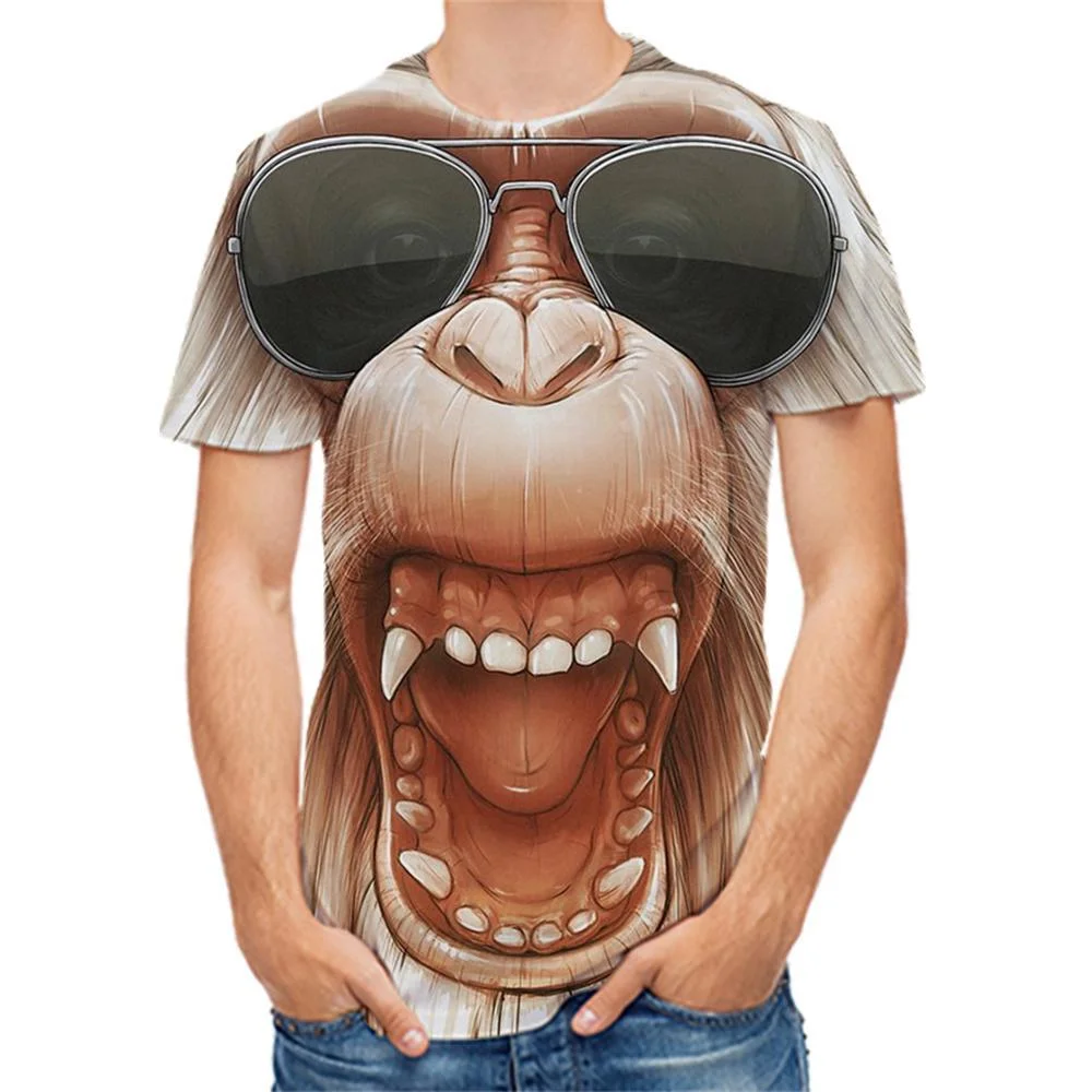 3D Graphic Printed Short Sleeve Shirts Daily Tops Rock Streetwear