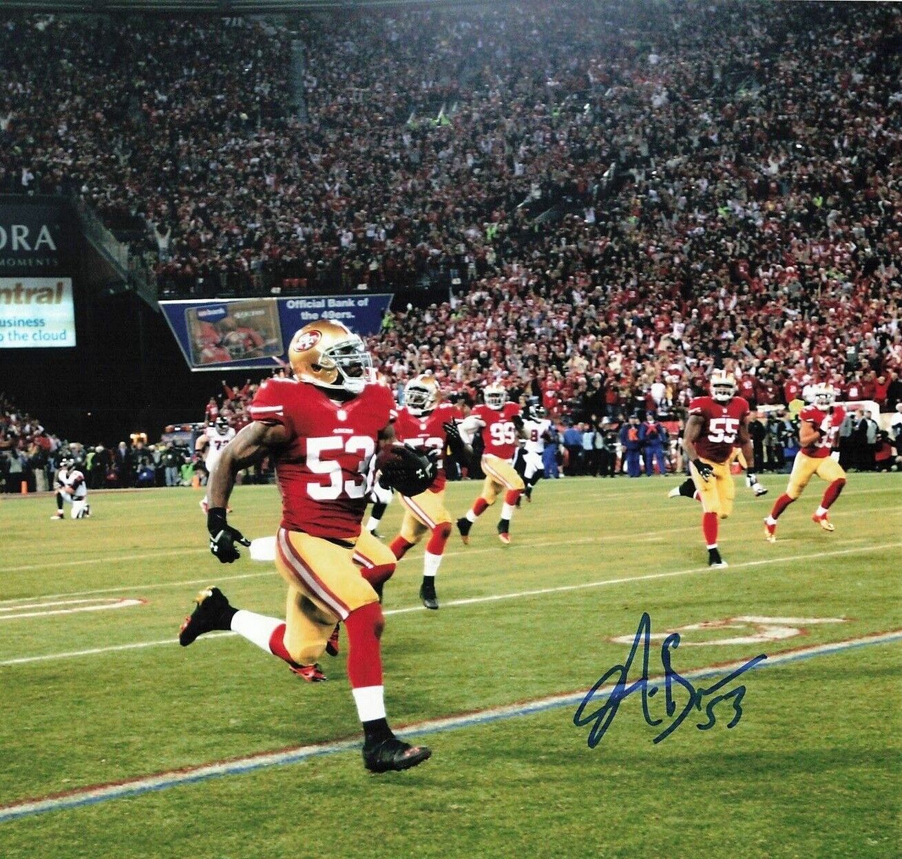 Navorro Bowman Autographed Signed 8x10 Photo Poster painting ( 49ers ) REPRINT