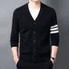 New Style Pocket Knitted Cardigan