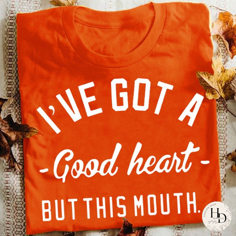 Casualwear Letters printed Shirts for Women Crew neck Tees Tops Summer Short Sleeves Women